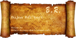 Bujna Róbert névjegykártya